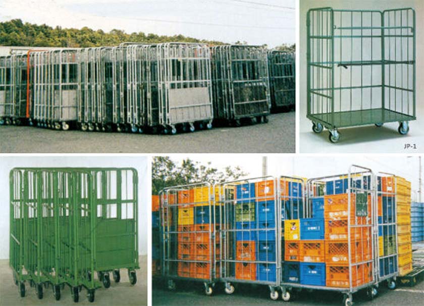 rolling container cage