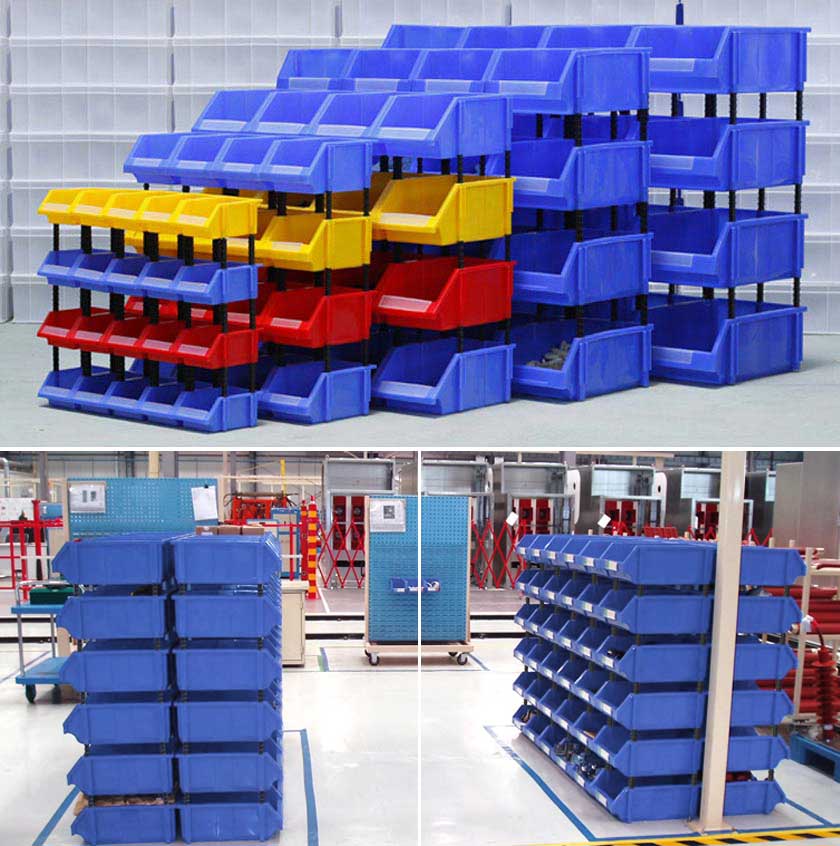 plastic part bins