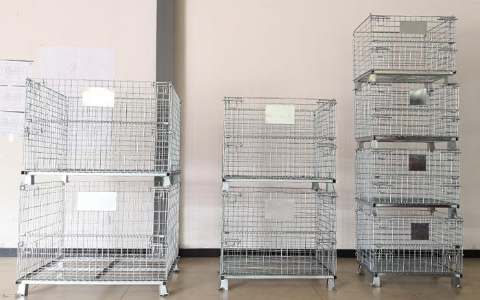 used collapsible wire containers