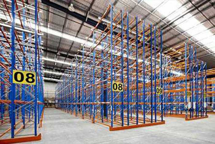 double deep racking system