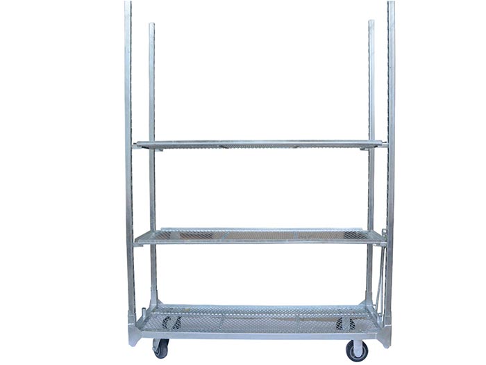 mesh flower cart trolley