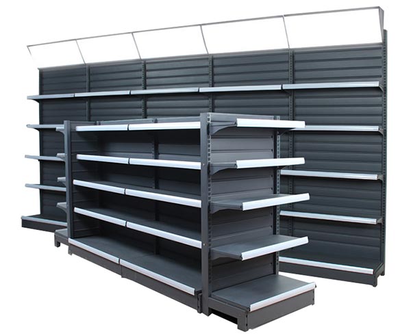 supermarket shelves