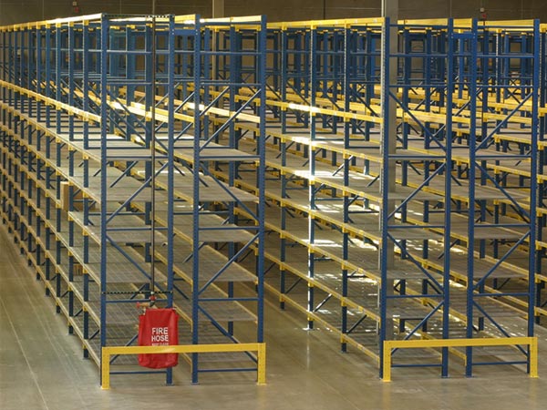 Mezzanine pallet racking