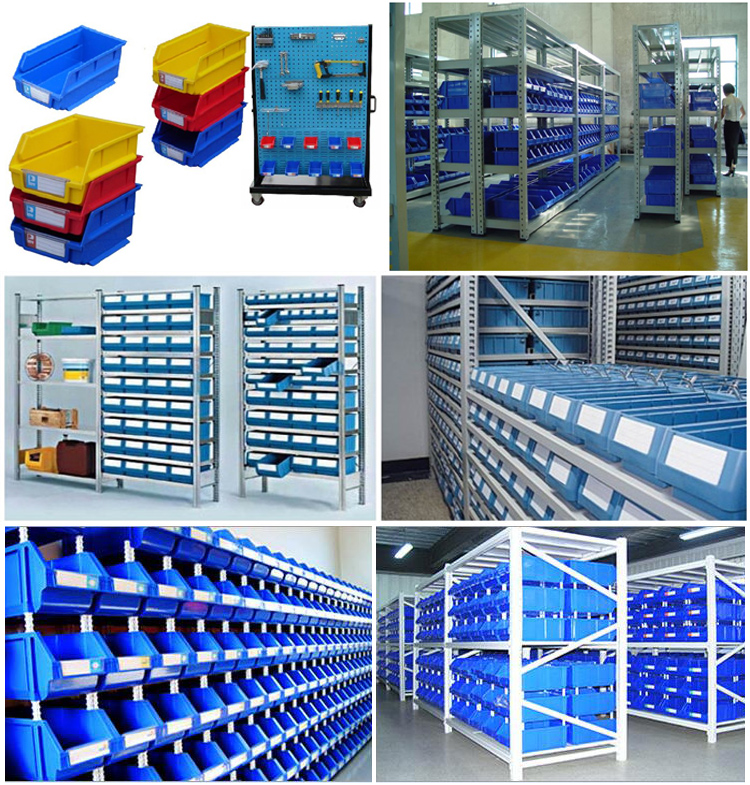 Divided Storage Plastic Parts Bins With Dividers For Sale