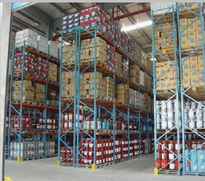 Container racking warehouse