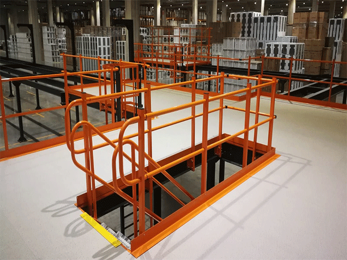 top of mezzanine floor racking