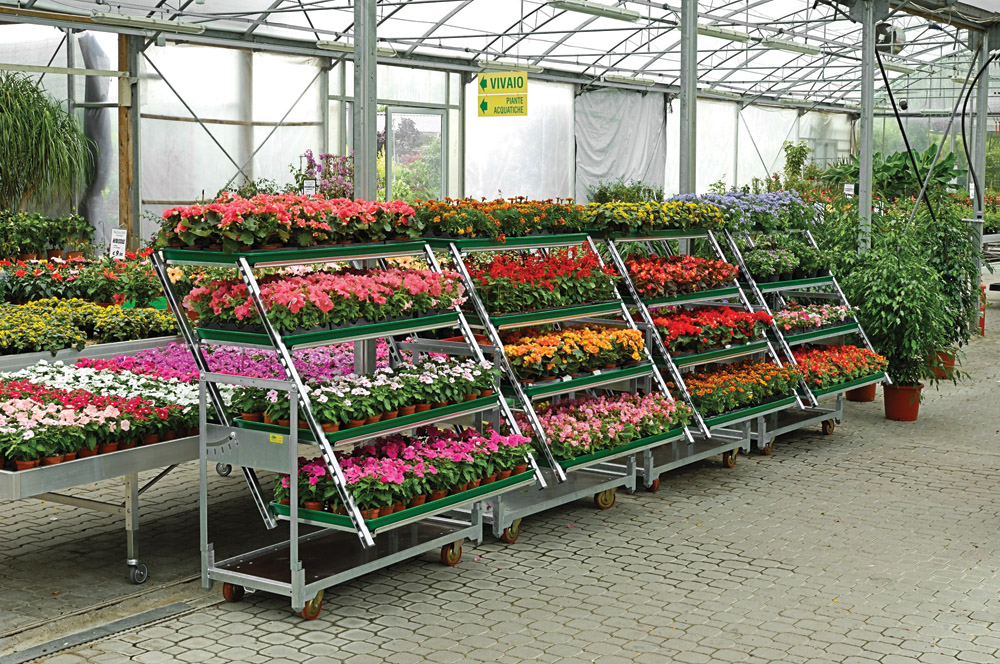 flower wheel carts