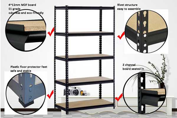 Components of Boltless Rivet Racking