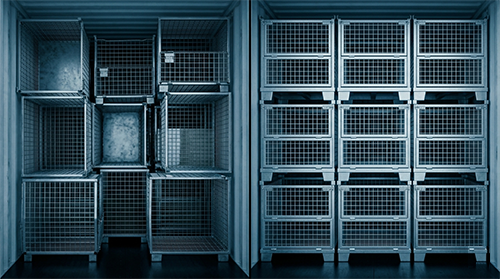 warehouse container loading efficiency comparison diagram