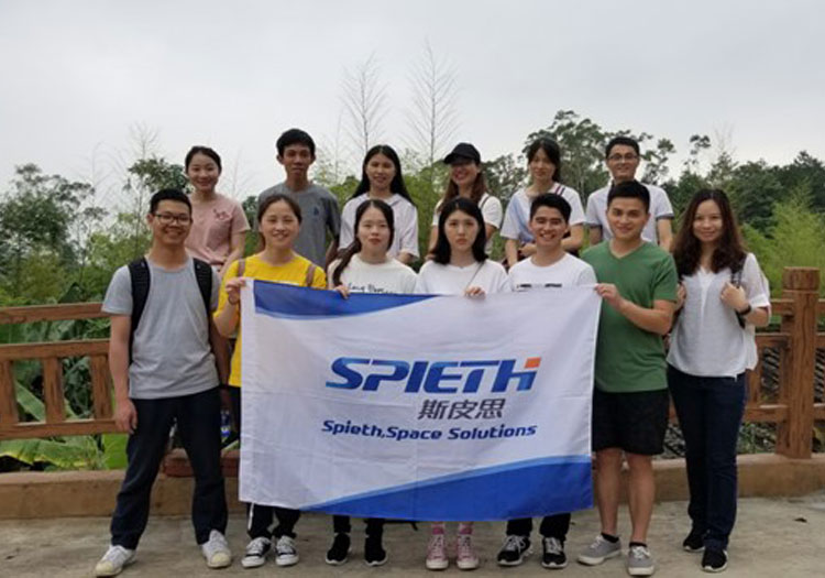 Spieth sales team had a one-day tour to a scenic spot Call “ Ding Shang Village”
