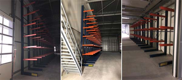Production process of cantilever pipe storage racks