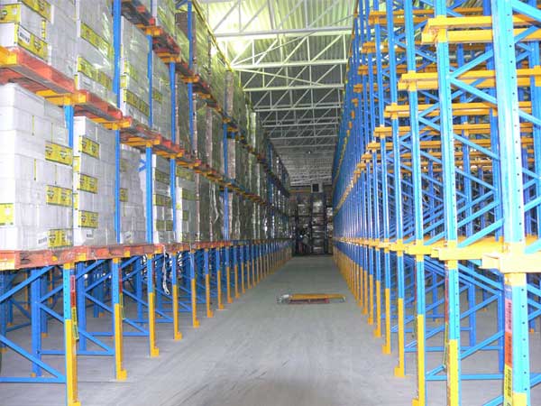 What is benefits of drive through shelves