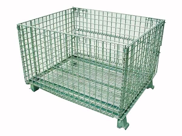 Heavy-duty wire mesh container