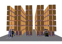 How to reduce warehouse aisle width to achieve high density storage?