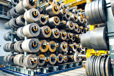 Steel Coil Storage Solution with Cantilever Pallet Racking