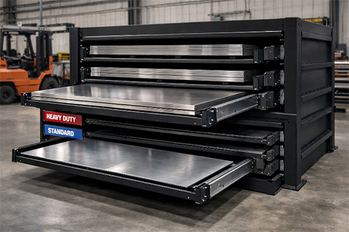 Custom Steel Plate Rack Solution for Efficient Sheet Metal Storage