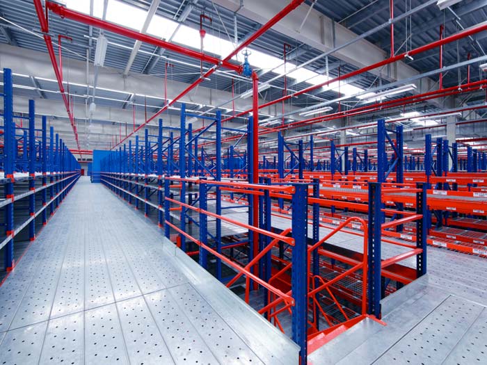 Warehouse Mezzanine Floor Pallet Racking System