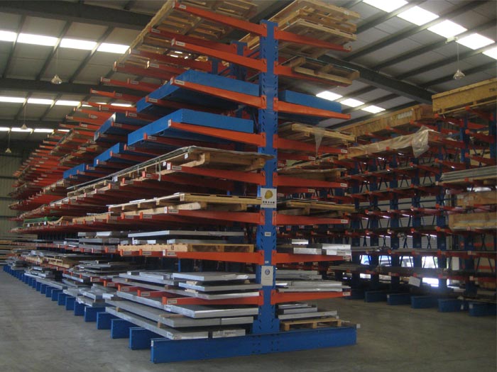 Warehouse cantilever pallet racking pipe system for sale