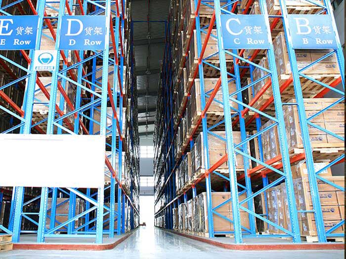 Heavy Duty Very Narrow Aisle Pallet Racking System For Industry