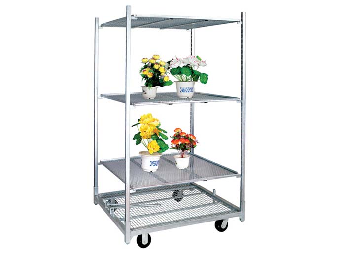 Hot galvanizing danish metal garden flower cart wholesale