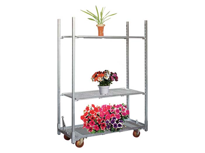 Hot galvanizing danish metal garden flower cart wholesale