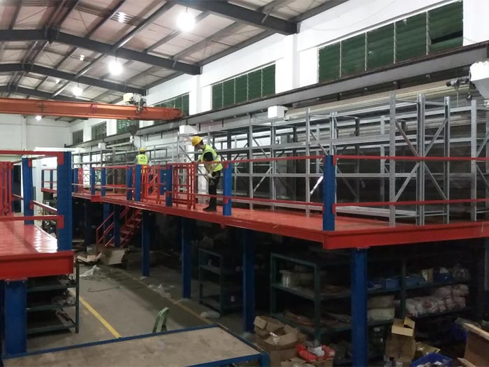 Factory mezzanine floor racking plaforms for warehouse
