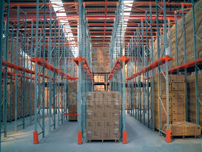 Warehouse new design steel drive through storege pallet racking system