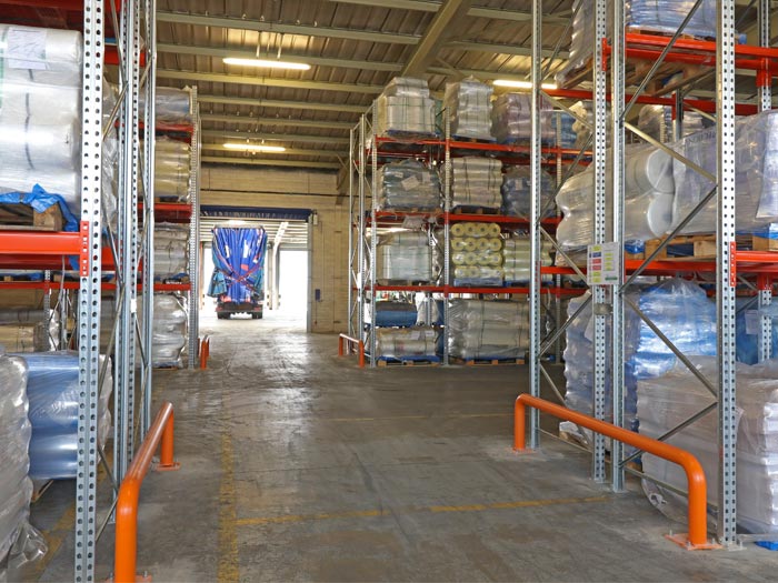 Galvanized dexion drive in pallet racking system
