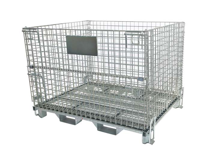 Heavy duty wire mesh container cage storage units manufacturer