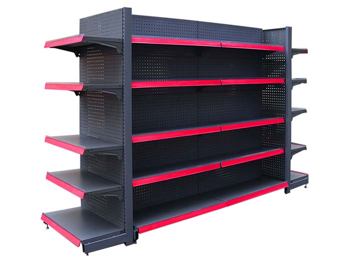 Supermarket gondola display shelving systems manufacturers