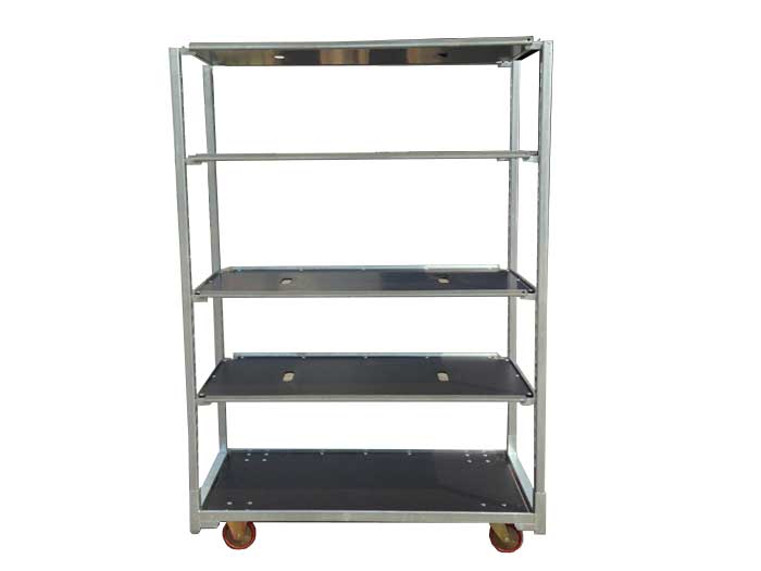 Steel Danish Plant Flower Trolley Cart For Sale