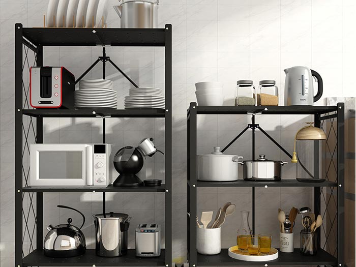 Lightweight Household Foldable Steel Shelf Racks