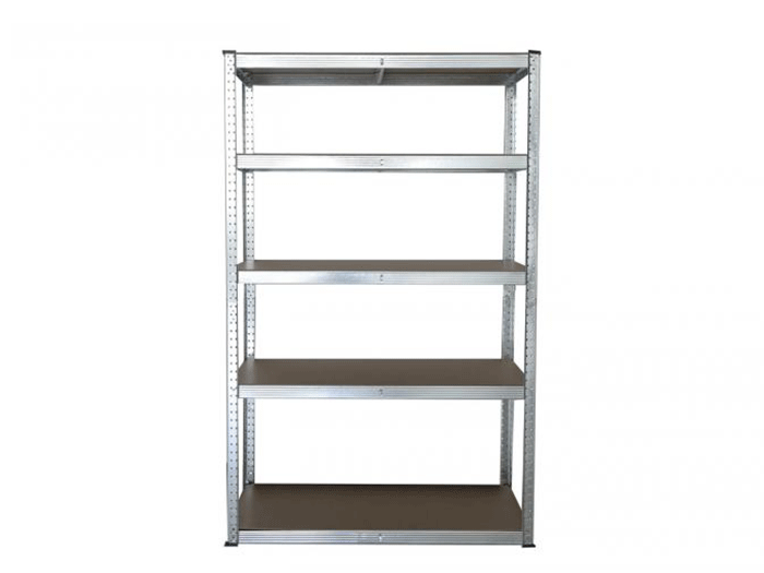 Aesthetic and practical light boltless riveted shelves