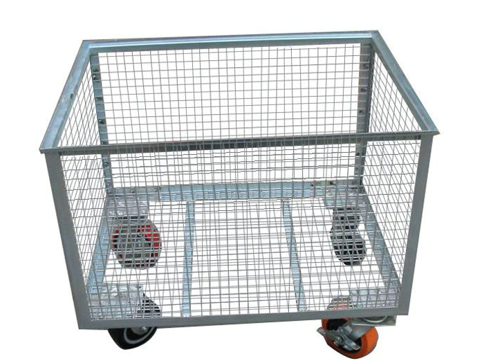 Wire Container With Wheels For Sale