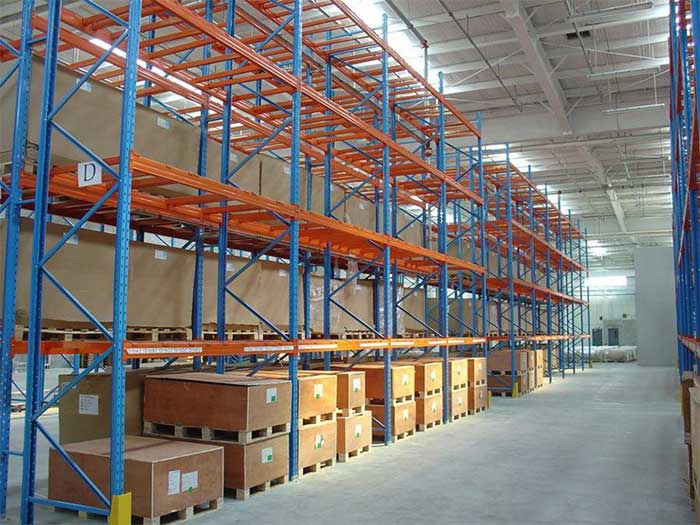 Heavy duty structural storage pallet rack