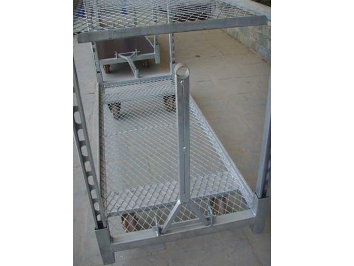 Hot Galvanized Greenhouse Flower Carts