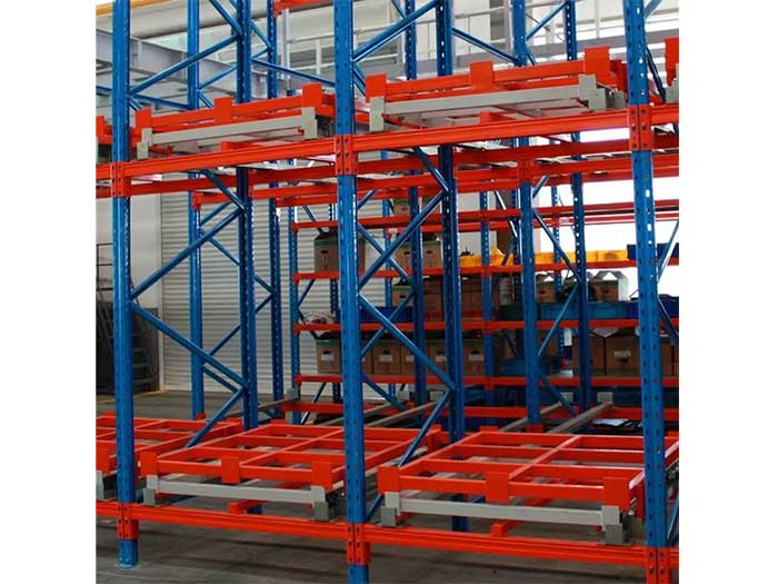 6 deep customized warehouse storage push back pallet racking