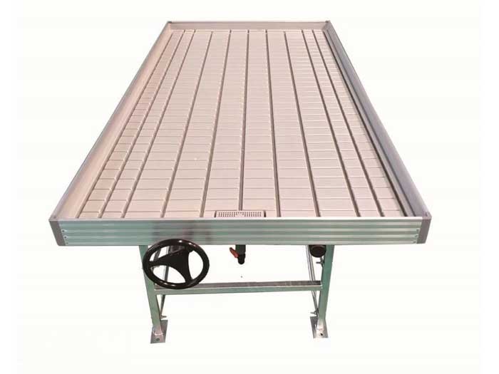 Ebb & Flow Benches for Greenhouse Seedling Cultivation