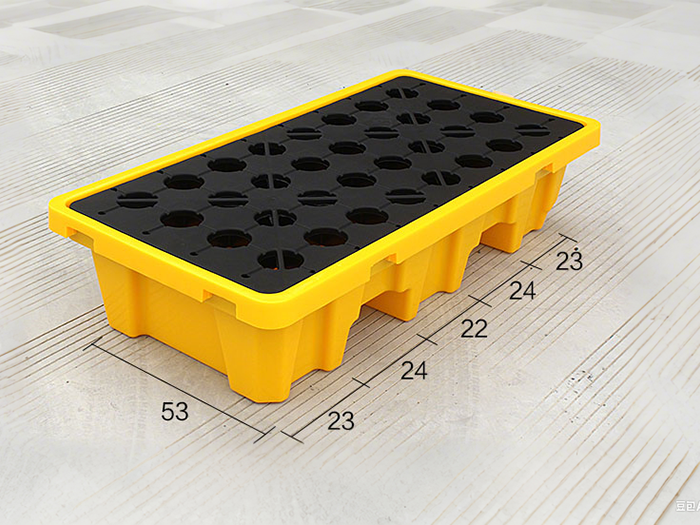 2 Drum Spill Containment Pallet for Oil