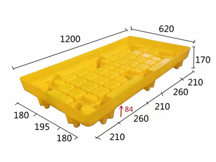 2 Drum Spill Containment Pallet for Oil