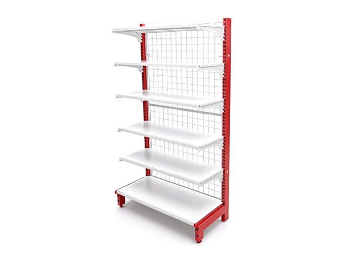 Wire Back Gondola Shelving for Supermarkets