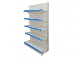 Single side metal steel supermarket shelving for walmart