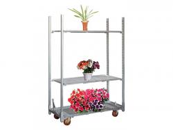 Hot galvanizing danish metal garden flower cart wholesale