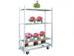 Hot galvanizing danish metal garden flower cart wholesale