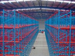 Warehouse new design steel drive through storege pallet racking system
