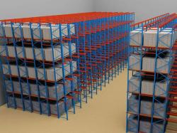 Warehouse new design steel drive through storege pallet racking system