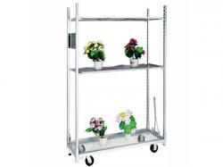 Light duty greenhouse flower net mesh plant rack