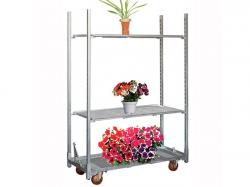 Light duty greenhouse flower net mesh plant rack