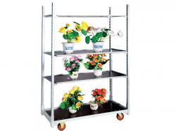 Steel Danish Plant Flower Trolley Cart For Sale