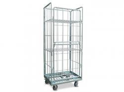 Platform Logistics Steel Mesh Trolley Cart